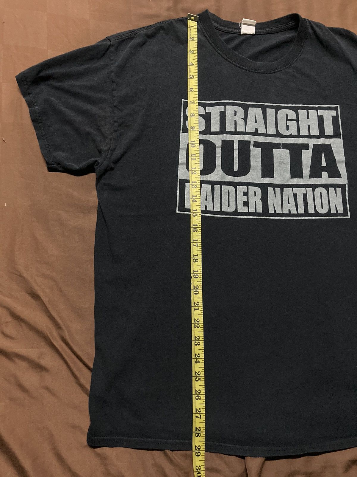 Rap Tees × Vintage Straight Outta Raider Nation Rap Tee Size US XL / EU 56 / 4 - 5 Thumbnail