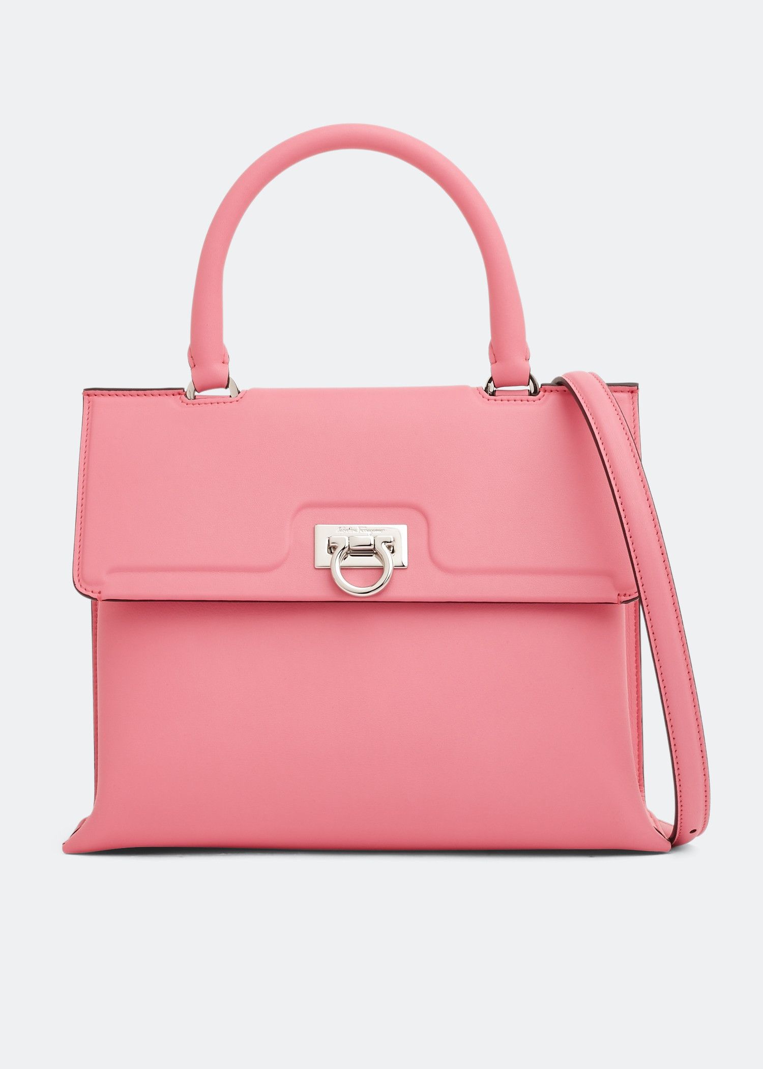 Salvatore Ferragamo o1s1rm0924 Size: OS / Top Handle Bag in Pink Size ONE SIZE - 1 Thumbnail