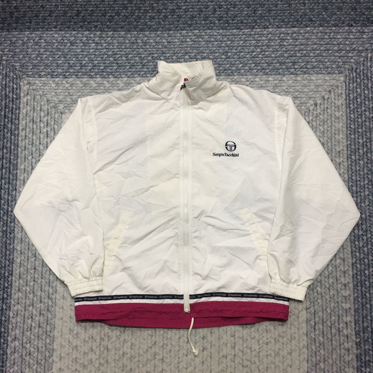 image of Sergio Tacchini Unisex Light Jacket in White, Men's (Size XL)