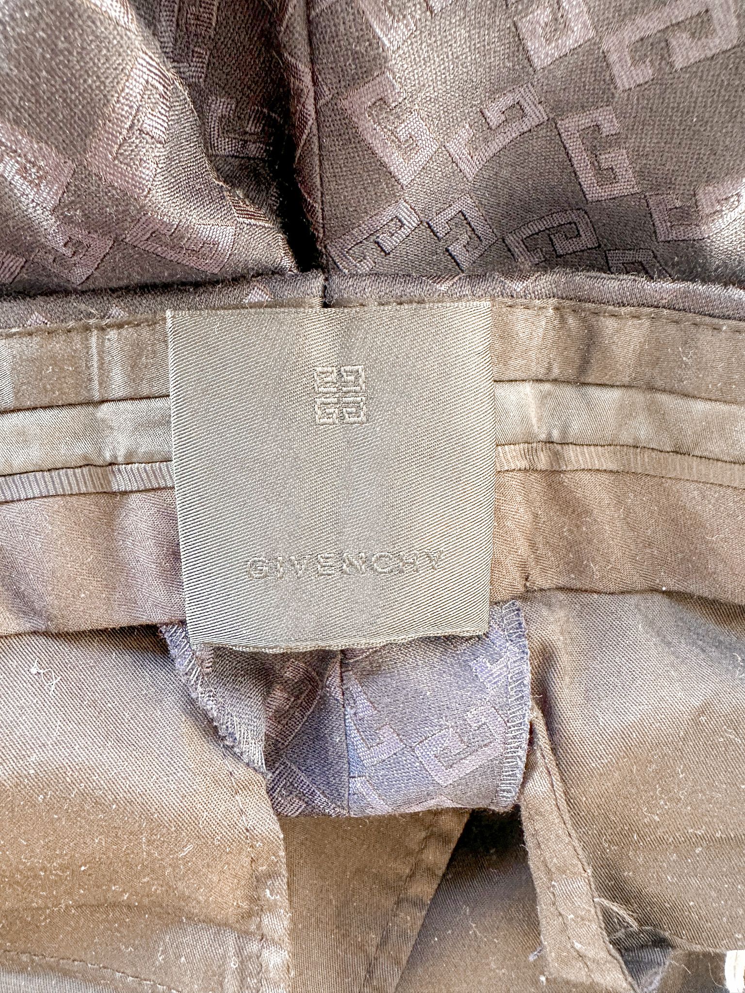 Givenchy Givenchy 4G-Logo Straight-Leg Wool and Silk-Blend Trousers Size 38R - 11 Thumbnail