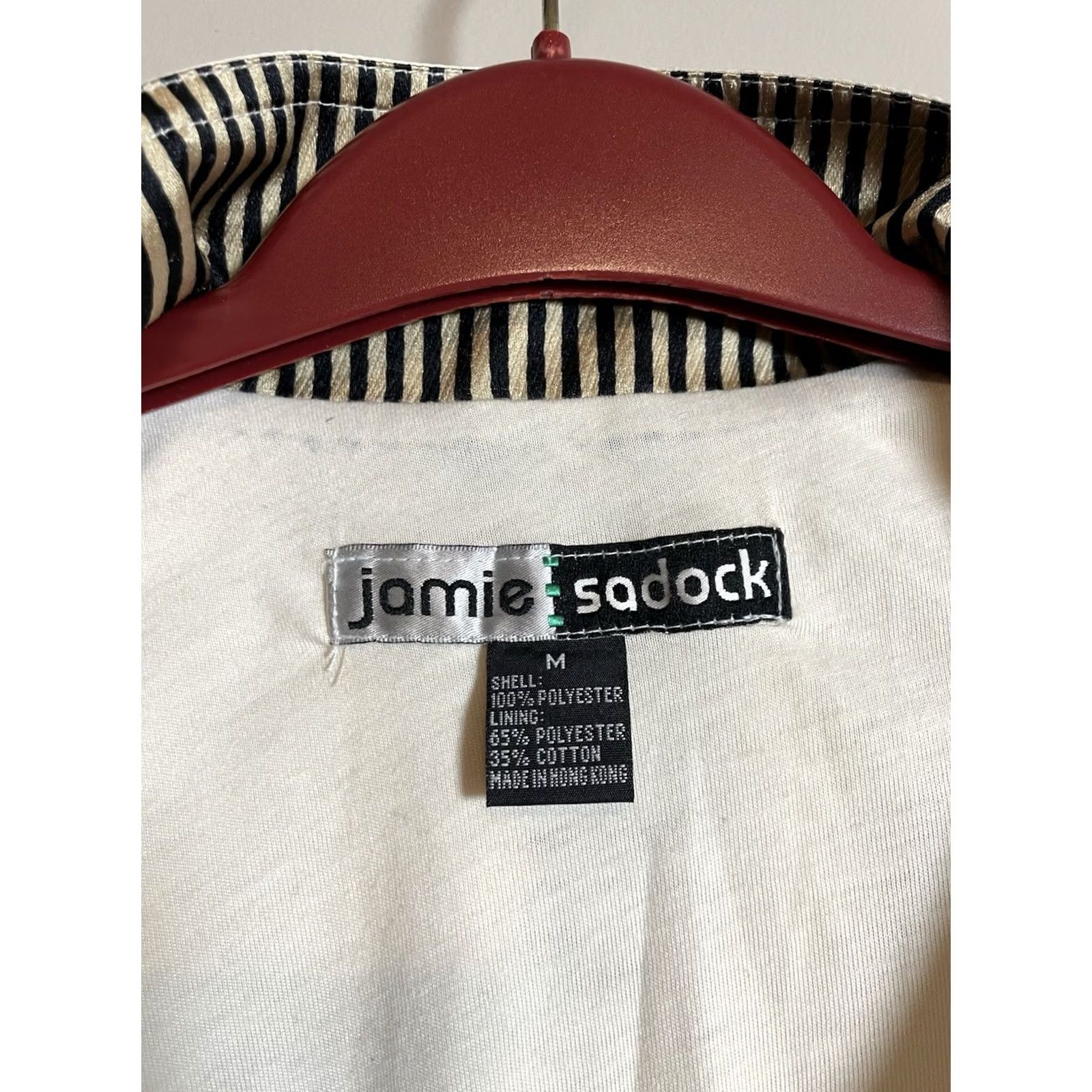 Vintage Jamie Sadock Jacket Womens M White Full Zip Pockets Removable Sleeves Basic Activewear Athleisure Golf Size M / US 6-8 / IT 42-44 - 3 Thumbnail