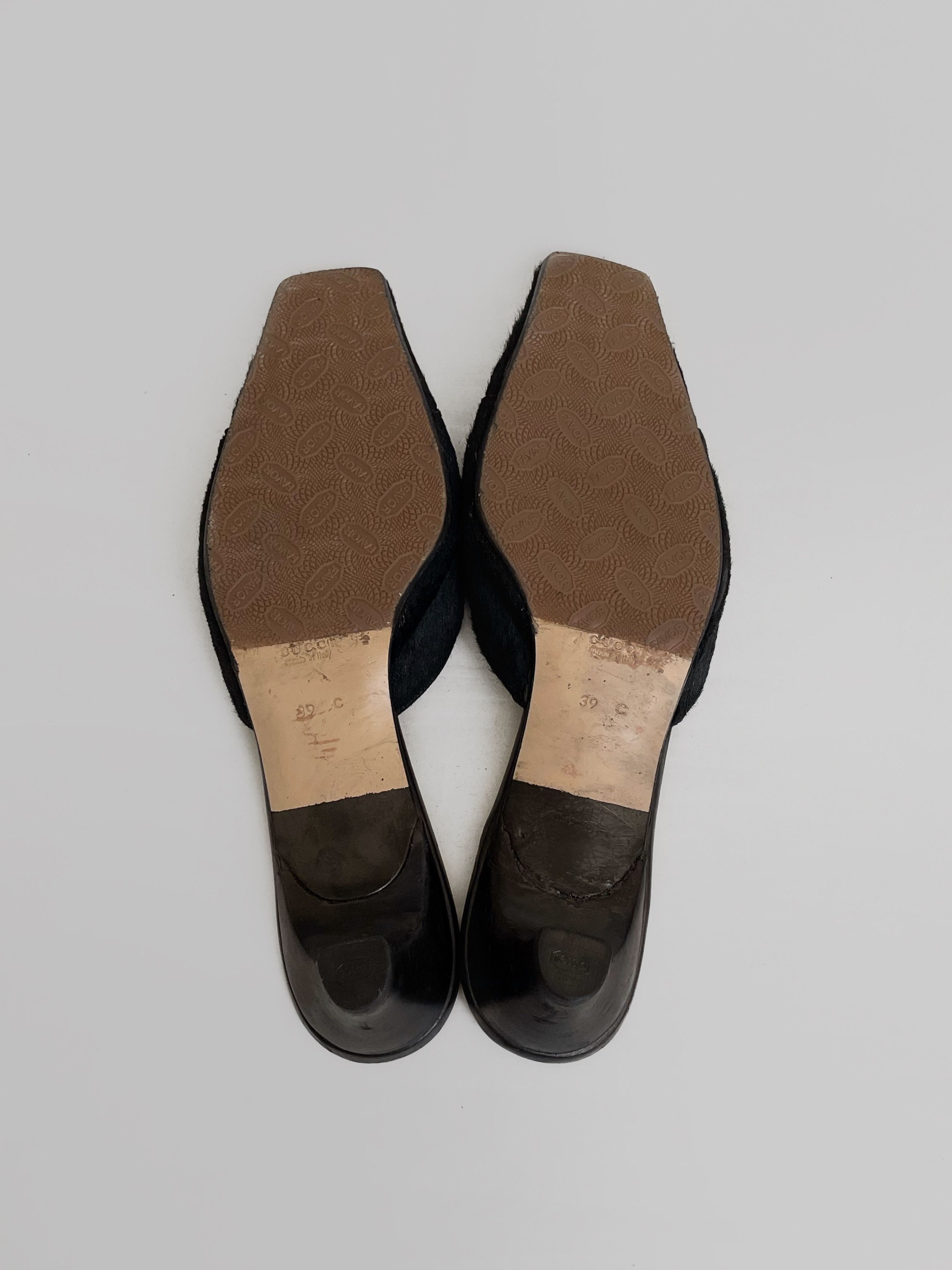 Gucci Archive Gucci Tom Ford pony hair mules Size US 9 / IT 39 - 9 Thumbnail