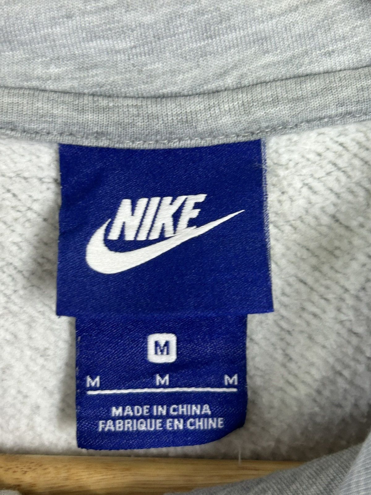 Nike × Vintage Vintage Nike Printed Big Swoosh Hoodie Size US M / EU 48-50 / 2 - 6 Thumbnail