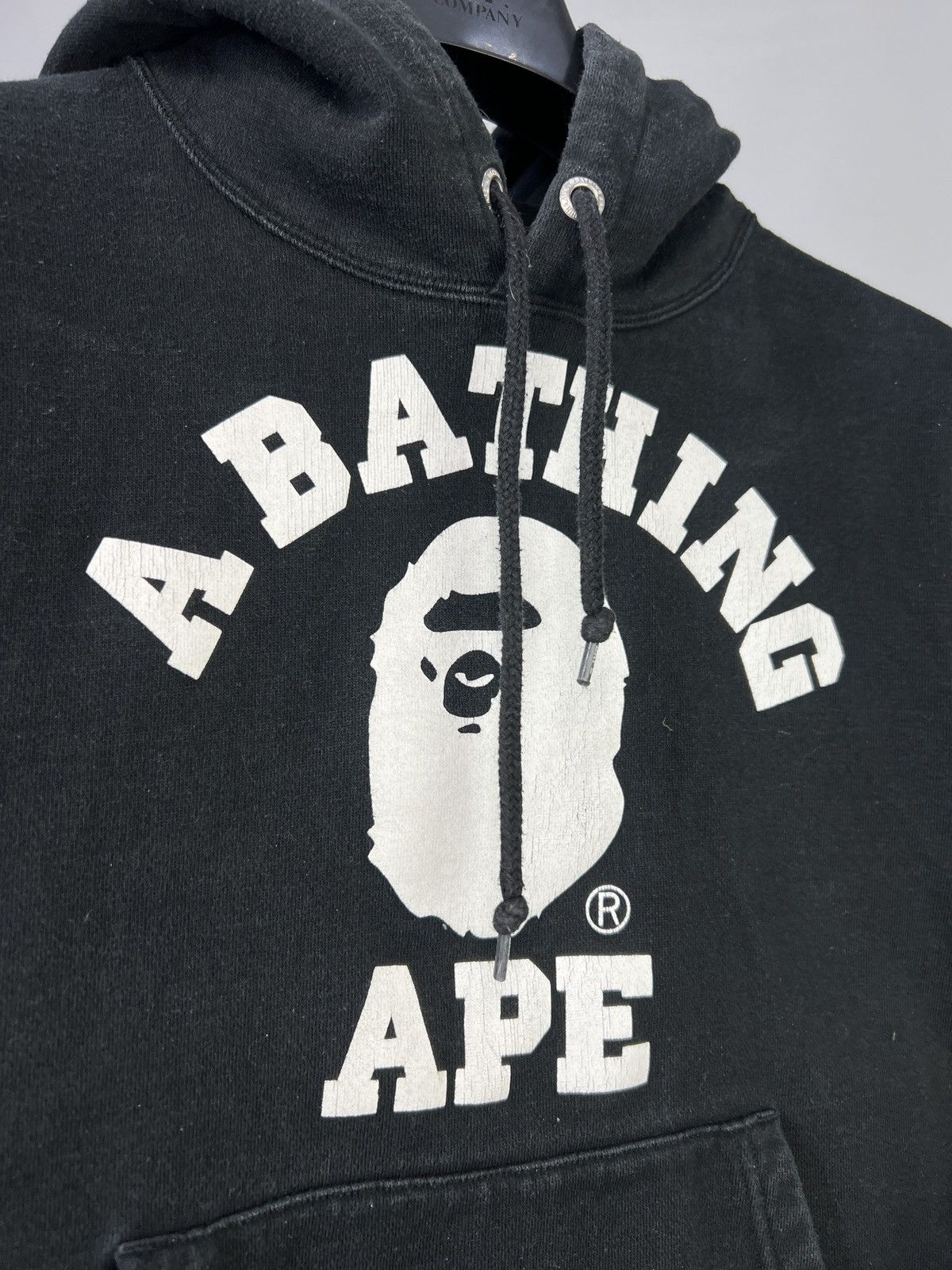 Bape Vintage A Bathing Ape BAPE College Logo Hoodie Black Small Size US S / EU 44-46 / 1 - 4 Thumbnail