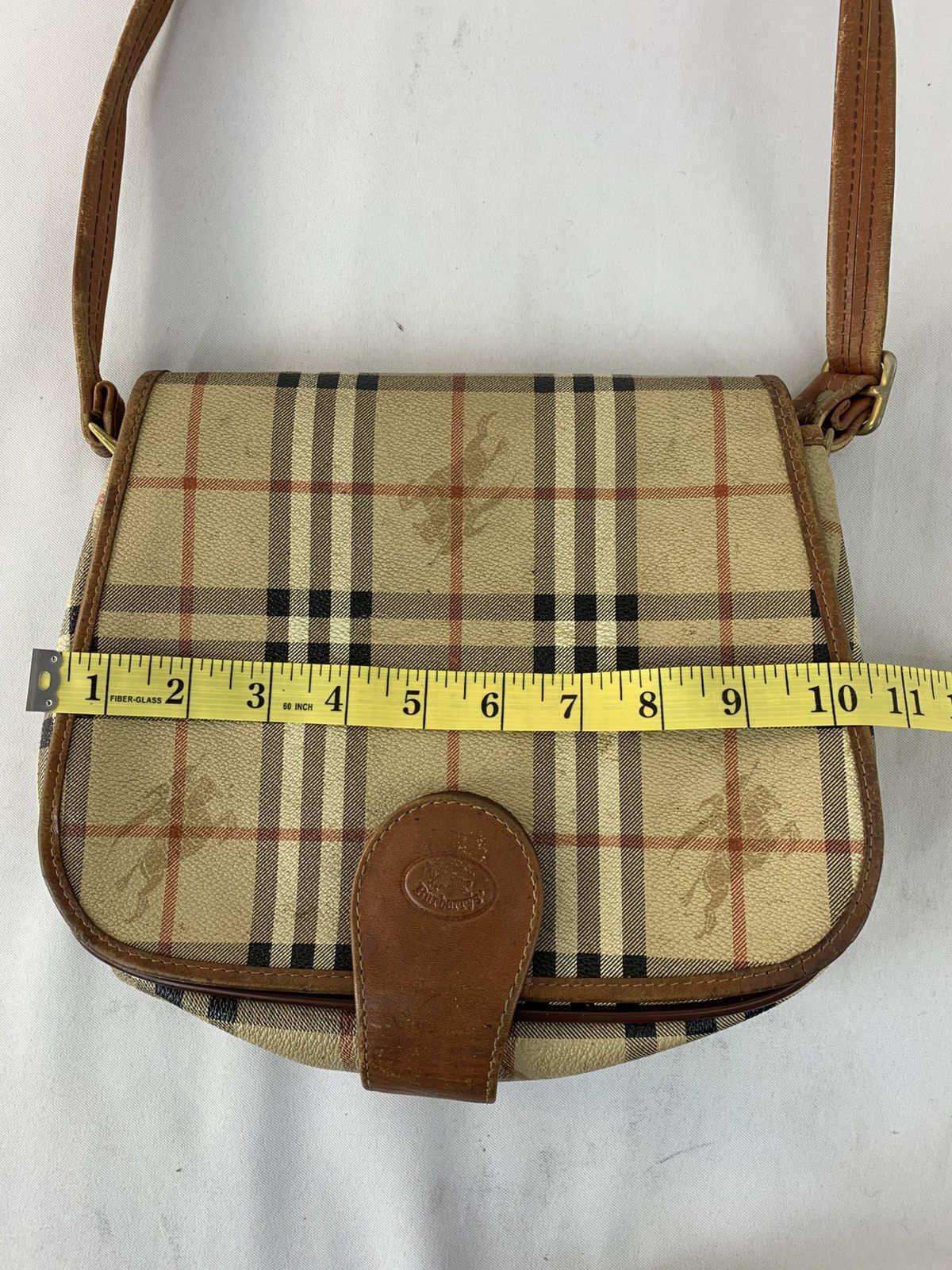 Burberry Burberrys London Leather Shoulder Bag Nova Checked Monogram Size ONE SIZE - 10 Thumbnail