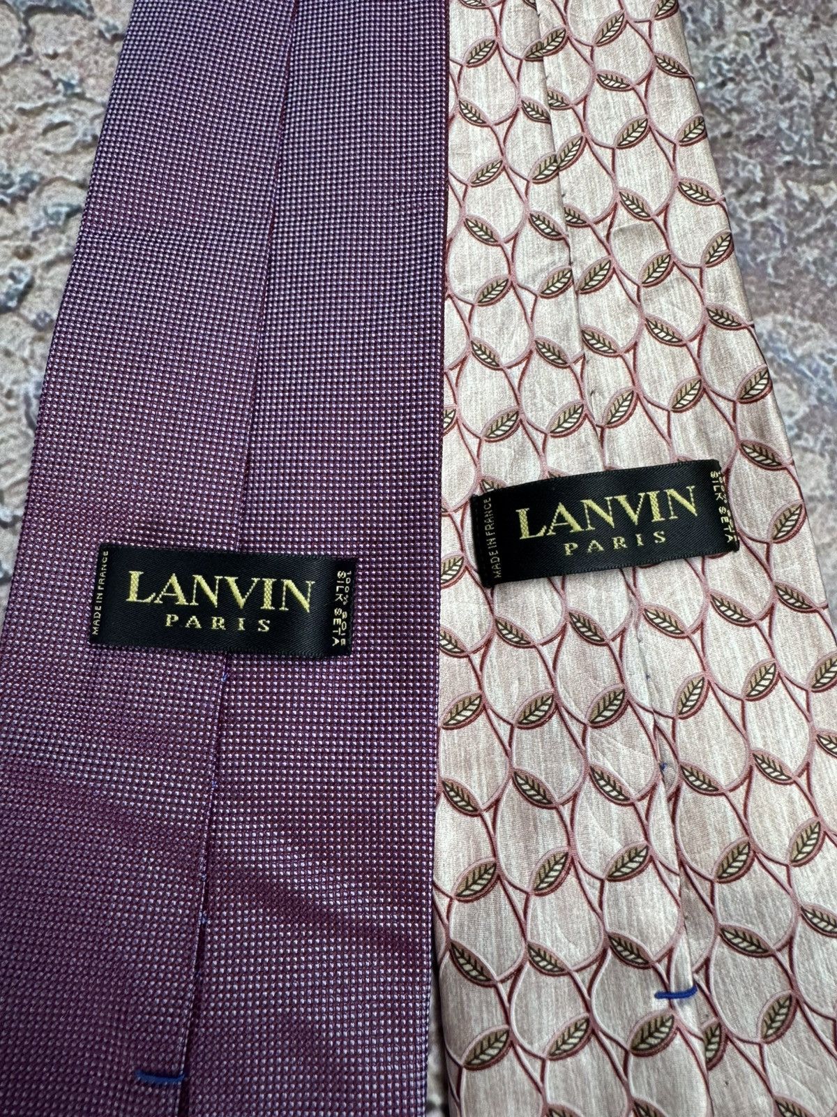 Lanvin Luxury Two Tie Vintage LANVIN PARIS Size ONE SIZE - 3 Thumbnail