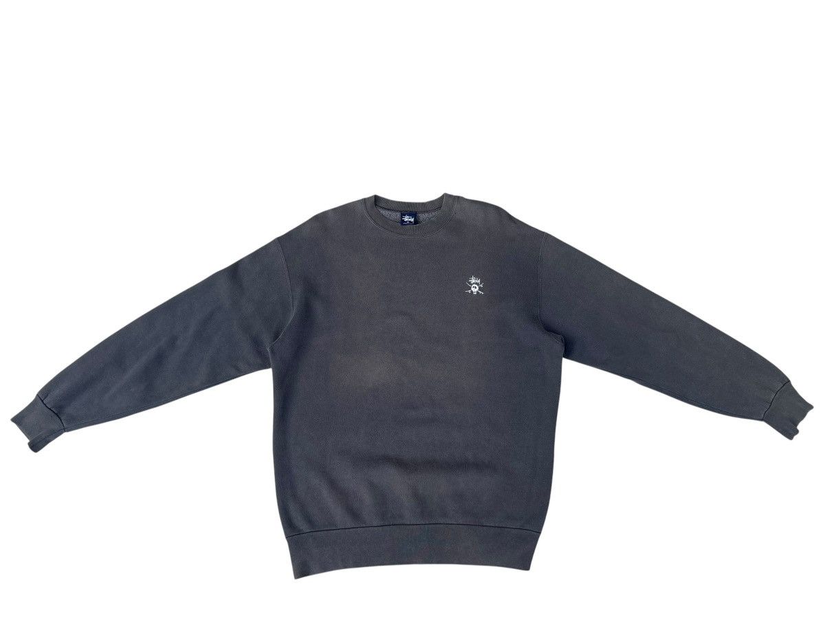 Stussy Vintage 90s Stussy Made in Usa Sun Faded Grey Sweatshirt Size US M / EU 48-50 / 2 - 1 Thumbnail