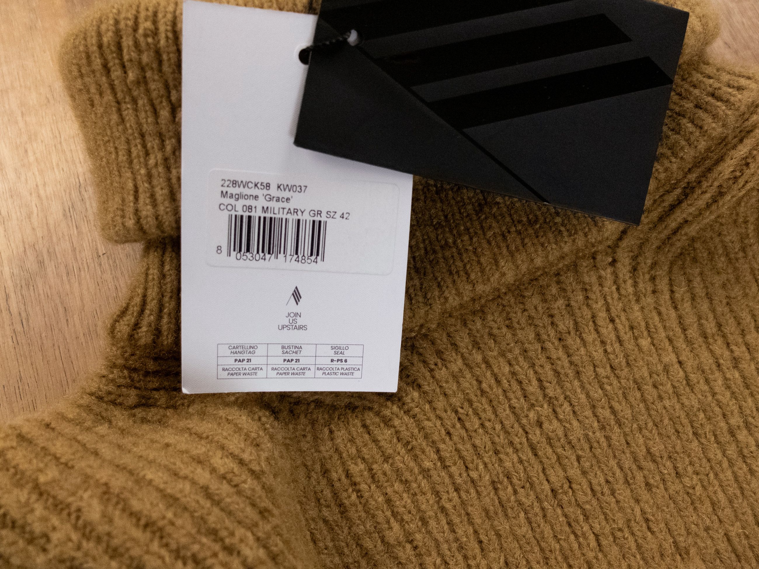 The Attico THE ATTICO Grace military green high neck wool sweater 42 Size M / US 6-8 / IT 42-44 - 7 Thumbnail
