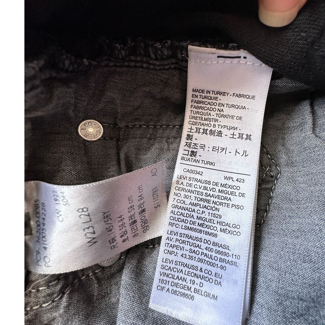 Levi's Levis 501 Original Fit Button Fly Straight Leg Jeans 23 x 28 Size 23" - 11 Thumbnail