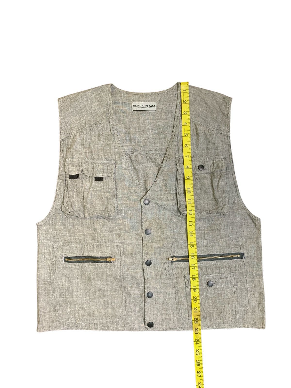 Japanese Brand Rare Design Block Plaza The Human Field Style Vests Size US L / EU 52-54 / 3 - 8 Thumbnail