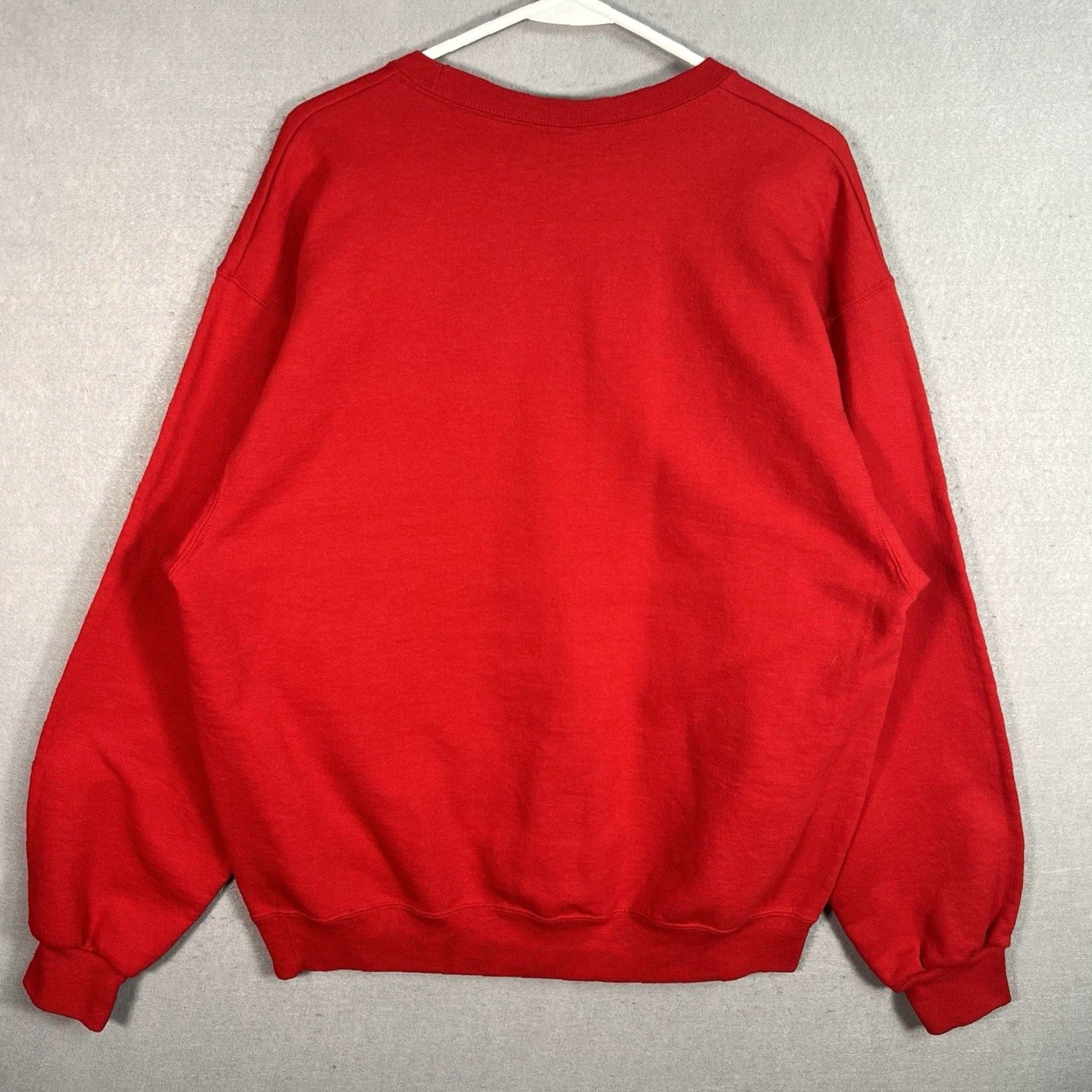 Jerzees Eagle Mens Sweater Adult Large Red Crewneck Sweatshirt Size US L / EU 52-54 / 3 - 7 Thumbnail