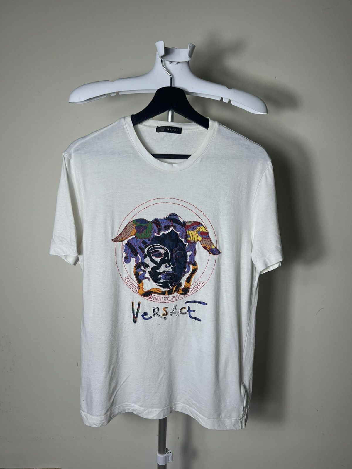 Versace Versace Medusa Patchwork Embroidered Tee Size US M / EU 48-50 / 2 - 1 Thumbnail