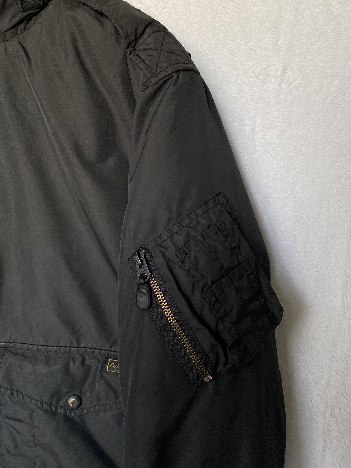 Polo Ralph Lauren Vintage Polo Ralph Lauren Puffer Nylon Bomber Jacket Size US L / EU 52-54 / 3 - 3 Thumbnail