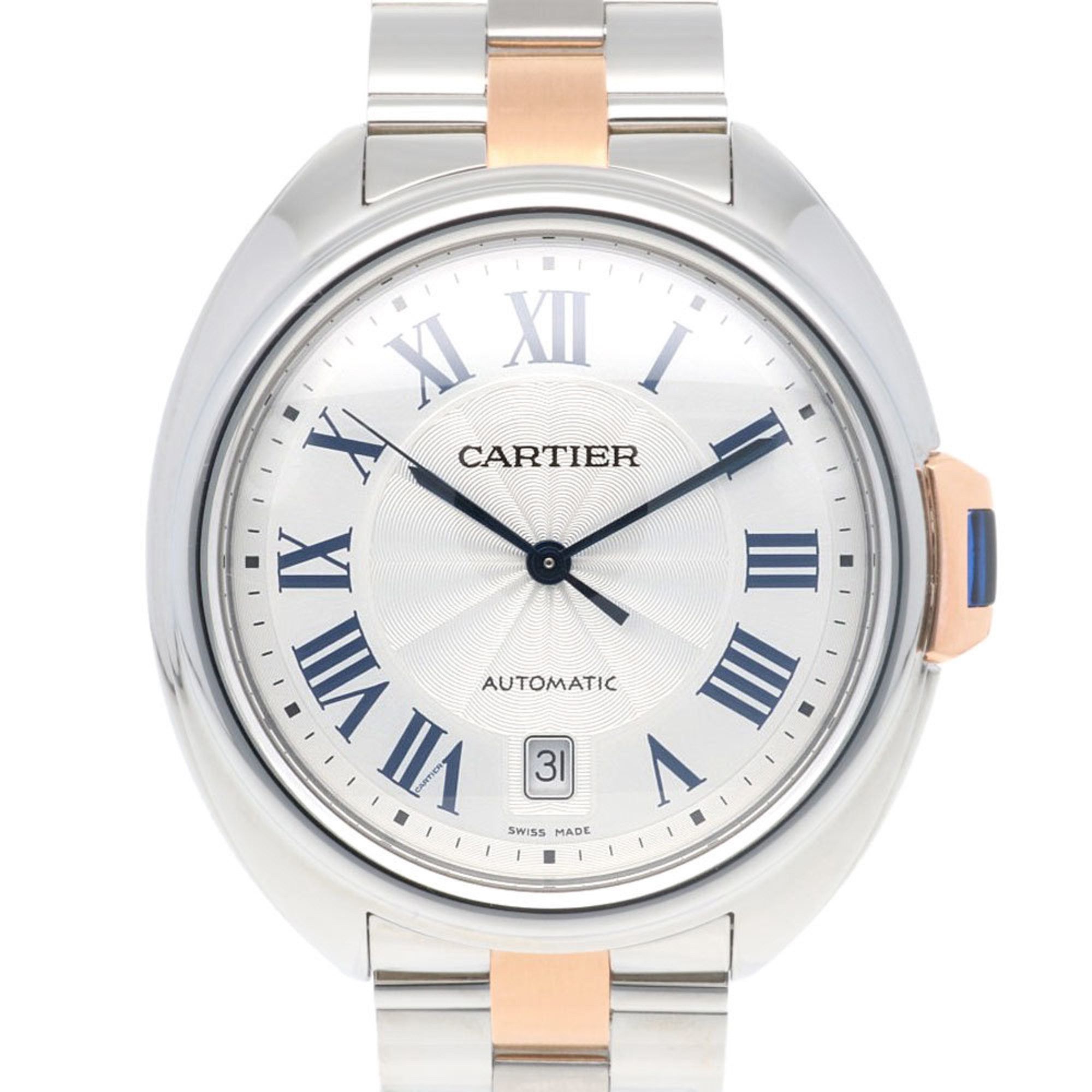 Cartier Cartier Clé de Watch Stainless Steel 3850 Automatic Men's CARTIER Overhauled Size ONE SIZE - 1 Thumbnail