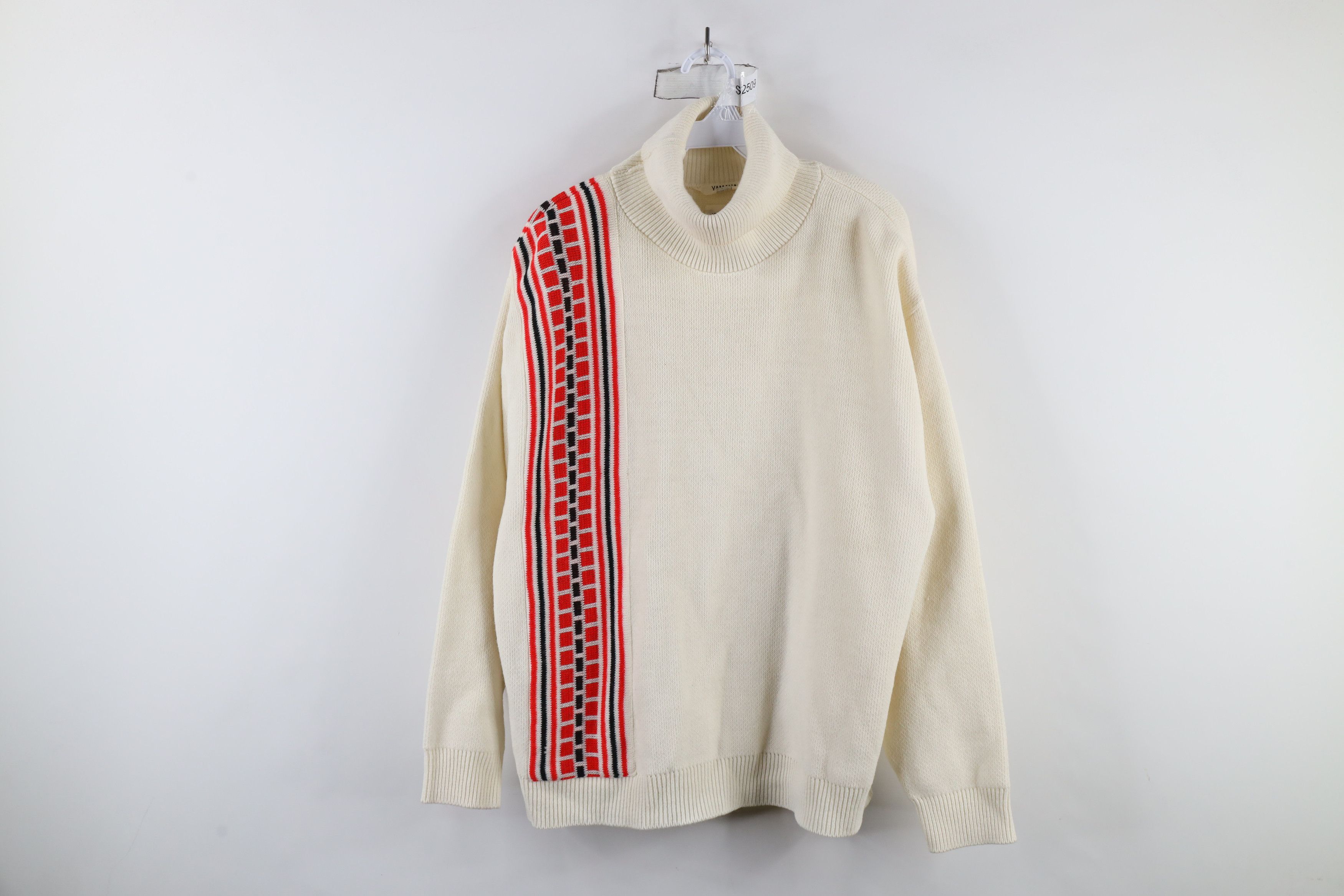 Vintage × Yamaha Vintage 70s Yamaha Racing Design Turtleneck Sweater USA Size US XL / EU 56 / 4 - 1 Thumbnail