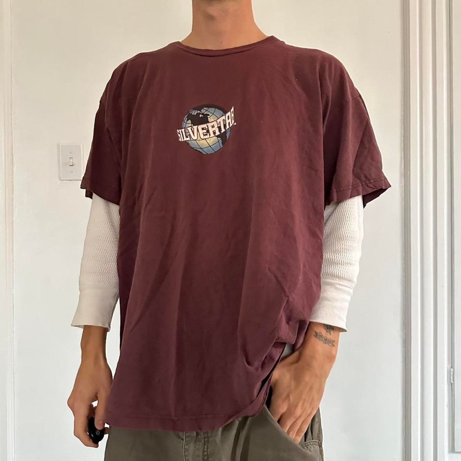 Levi's Vintage 90s Faded Graphic Levi’s Silvertab Logo Skate Shirt Size US XL / EU 56 / 4 - 7 Thumbnail
