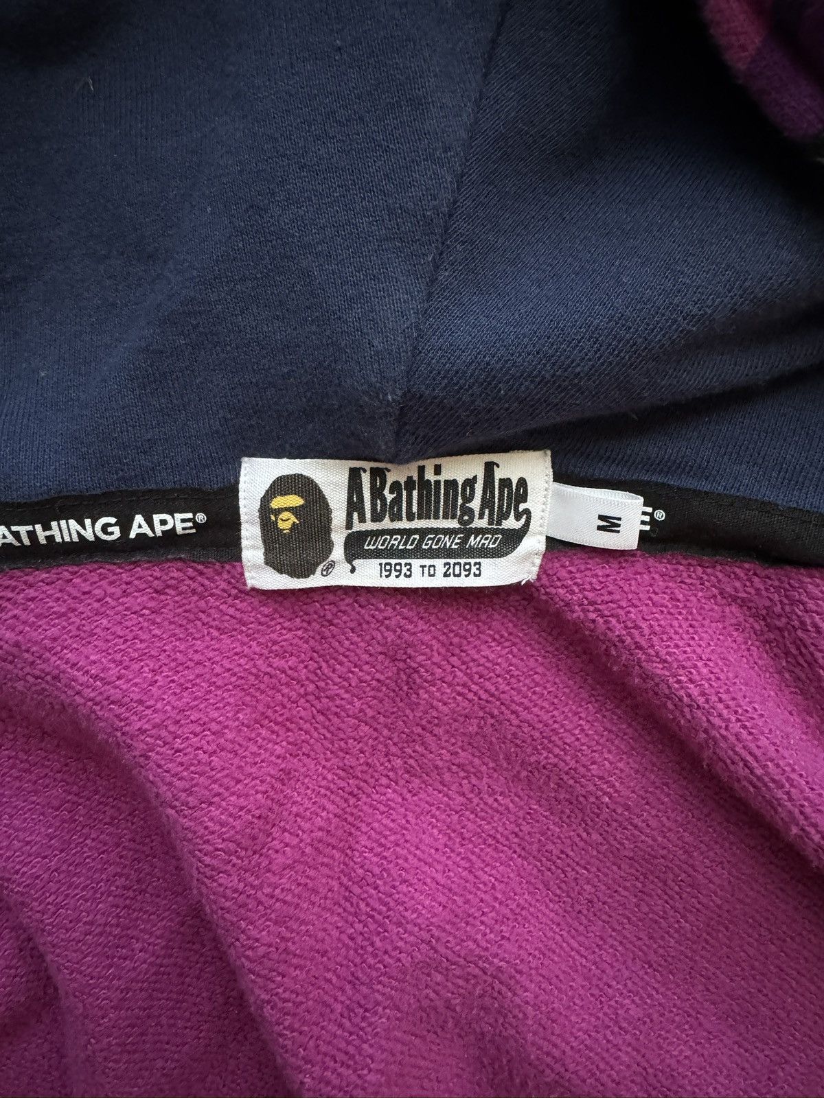 Bape Crazy Shark Full Zip Double Hoodie Size US M / EU 48-50 / 2 - 2 Thumbnail
