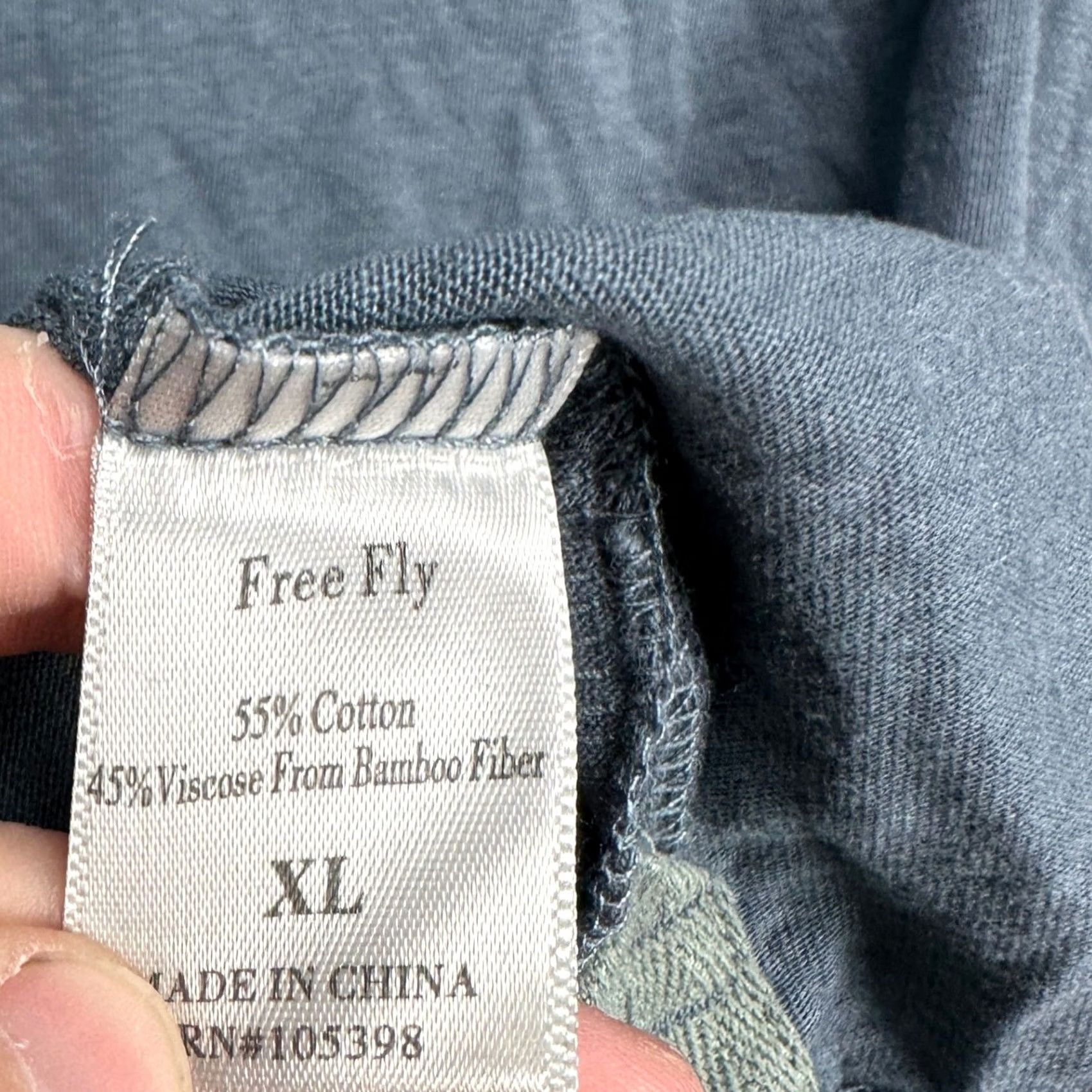 Vintage Free Fly Polo Shirt Men XL Blue Gray Short Sleeve Pocket Rugby Outdoor Comfortable Breathable Vintage No Size US XL / EU 56 / 4 - 5 Thumbnail