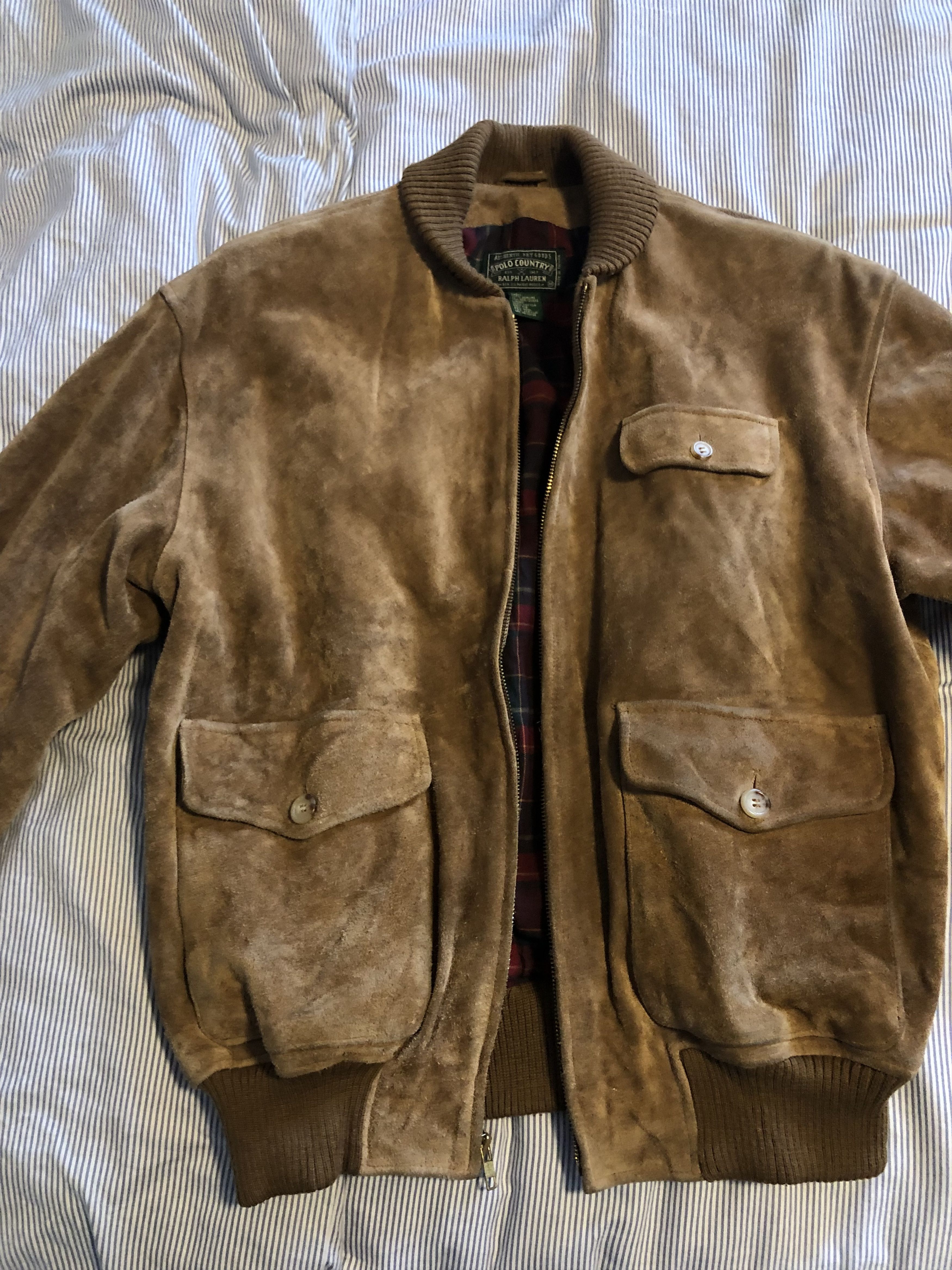 Polo Ralph Lauren Suede Jacket Size US M / EU 48-50 / 2 - 1 Thumbnail