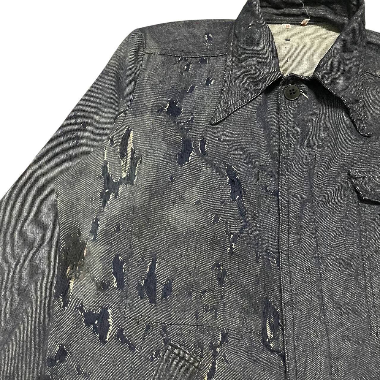 Vintage Vintage Adolphe Lafont Thrashed Denim Jacket Size US S / EU 44-46 / 1 - 5 Thumbnail