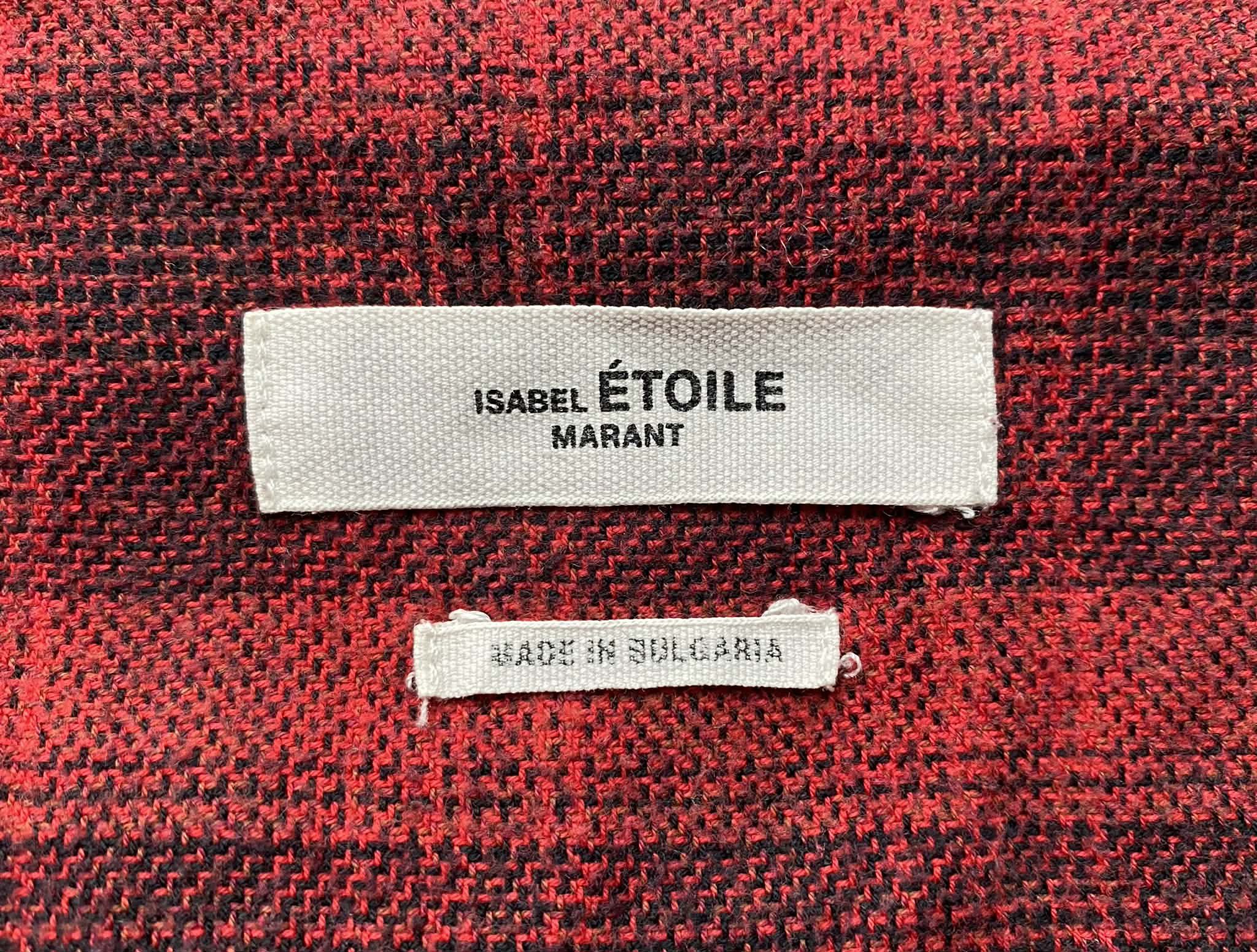 Isabel Marant Etoile Isabel Marant Etoile Red Boxy Button Up Shirt Oversized Size XS / US 0-2 / IT 36-38 - 3 Thumbnail