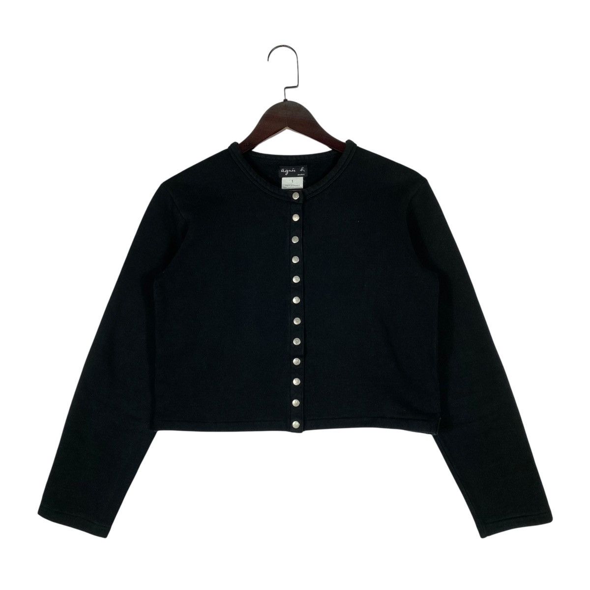 Vintage Agnes B Paris Snap Button Caridgan