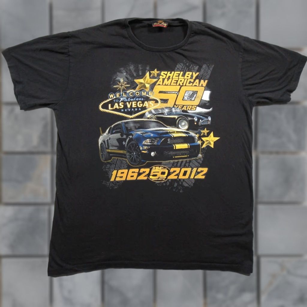 Vintage Carroll Shelby Shirt Mens XLarge Black Muscle Car Tee Short Sleeve 50 Years Size US XL / EU 56 / 4 - 1 Thumbnail