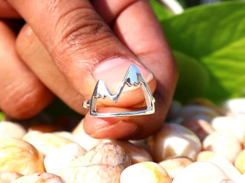 Handmade Handmade Heartbeat Ring, 925 Silver Ring, Statement Jewelry Size ONE SIZE - 3 Thumbnail