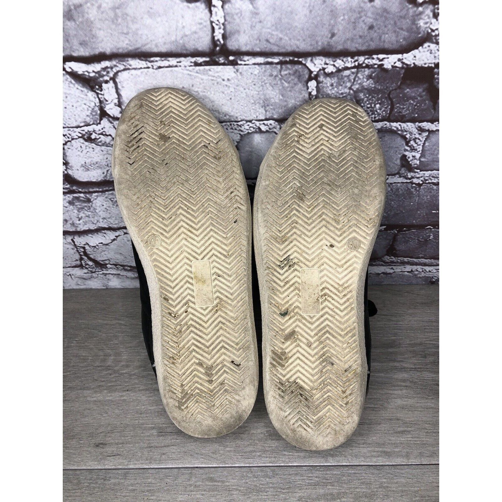 Allsaints AllSaints Sheer Black White Leather Low Casual Sneakers Wome Size US 9 / IT 39 - 23 Thumbnail