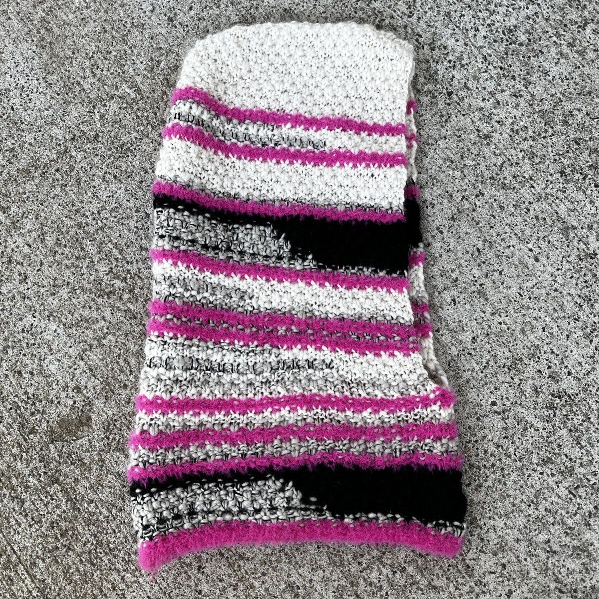 Vintage Pink & White Crochet Balaclava Ski Mask Size ONE SIZE - 3 Thumbnail