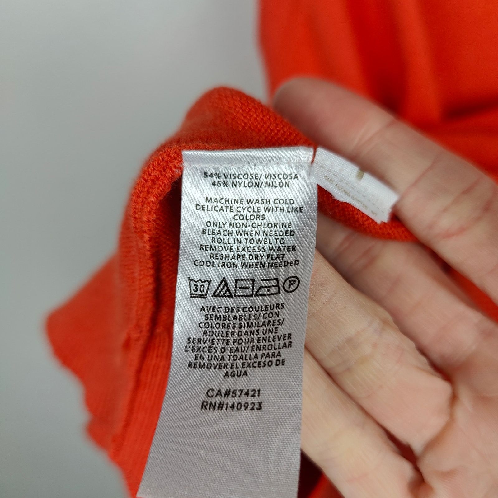 Ann Taylor Ann Taylor Sweater Womens Large Orange Red Viscose Size L / US 10 / IT 46 - 5 Thumbnail