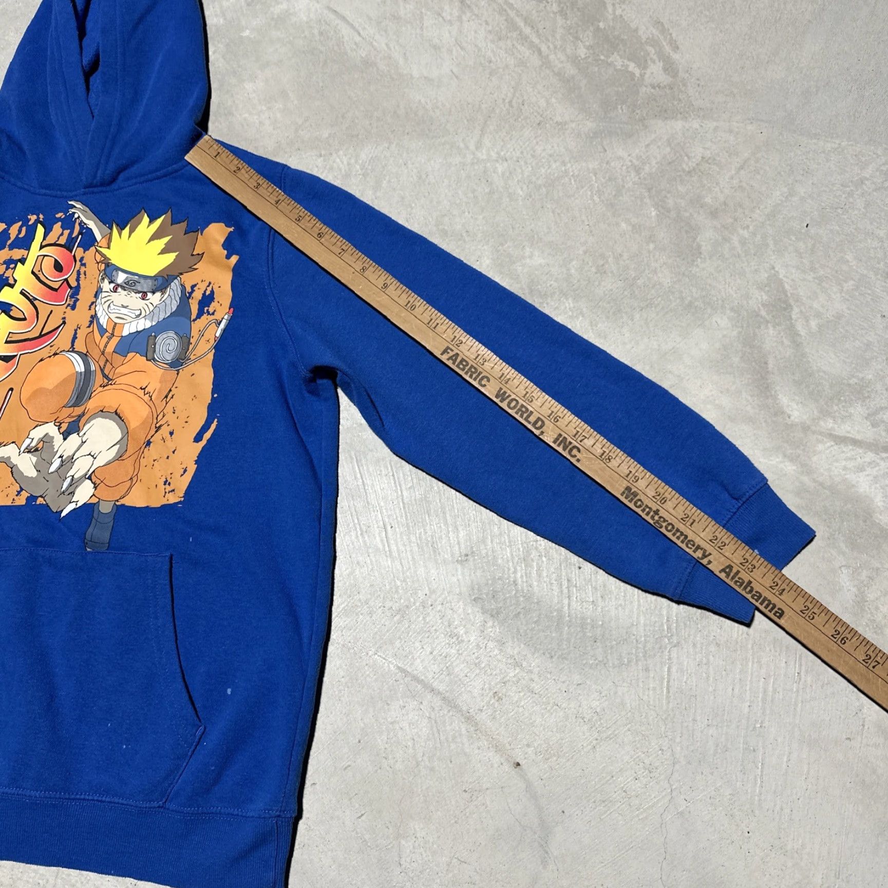 Vintage VINTAGE Naruto Hoodie Sweatshirt Pullover Hooded Graphic Print Blue L Teens Men/Women? Size US L / EU 52-54 / 3 - 7 Thumbnail