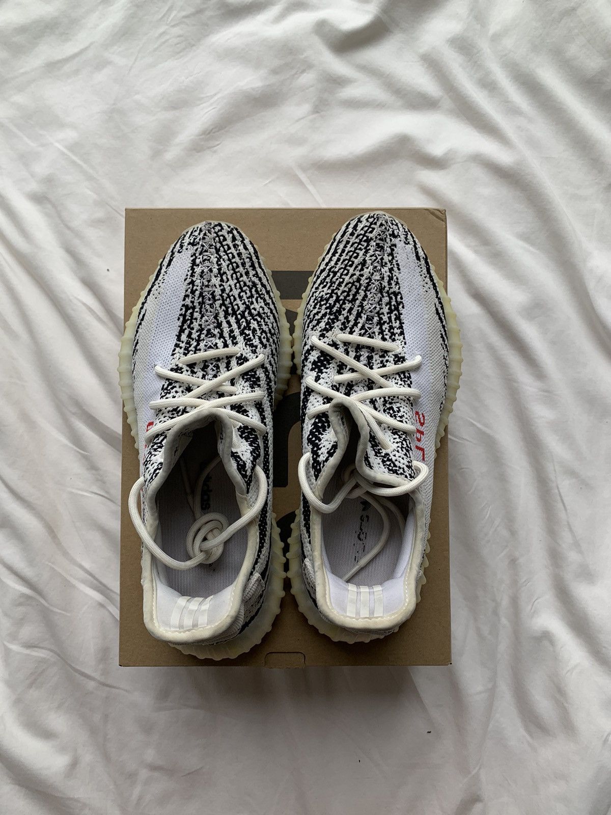 Adidas × Yeezy Adidas Yeezy Boost 350 V2 Zebra - US9 Size US 9 / EU 42 - 6 Thumbnail