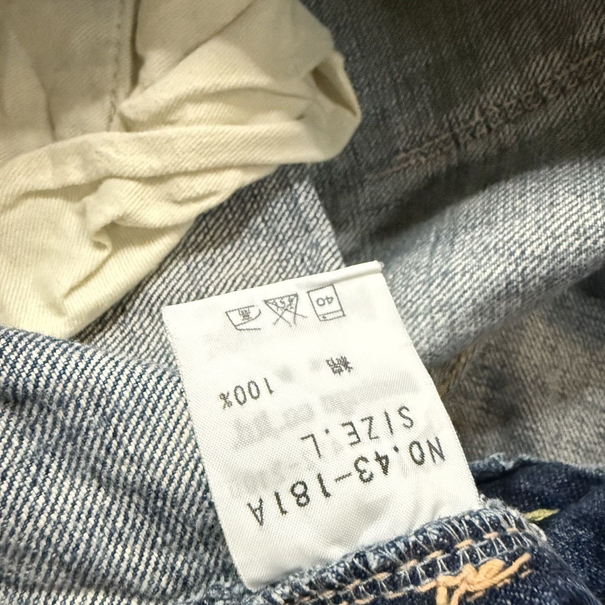 Japanese Brand 🔥🇯🇵 Archival Spellbound Domingo Distressed Fatique Denim Size US 35 - 12 Thumbnail