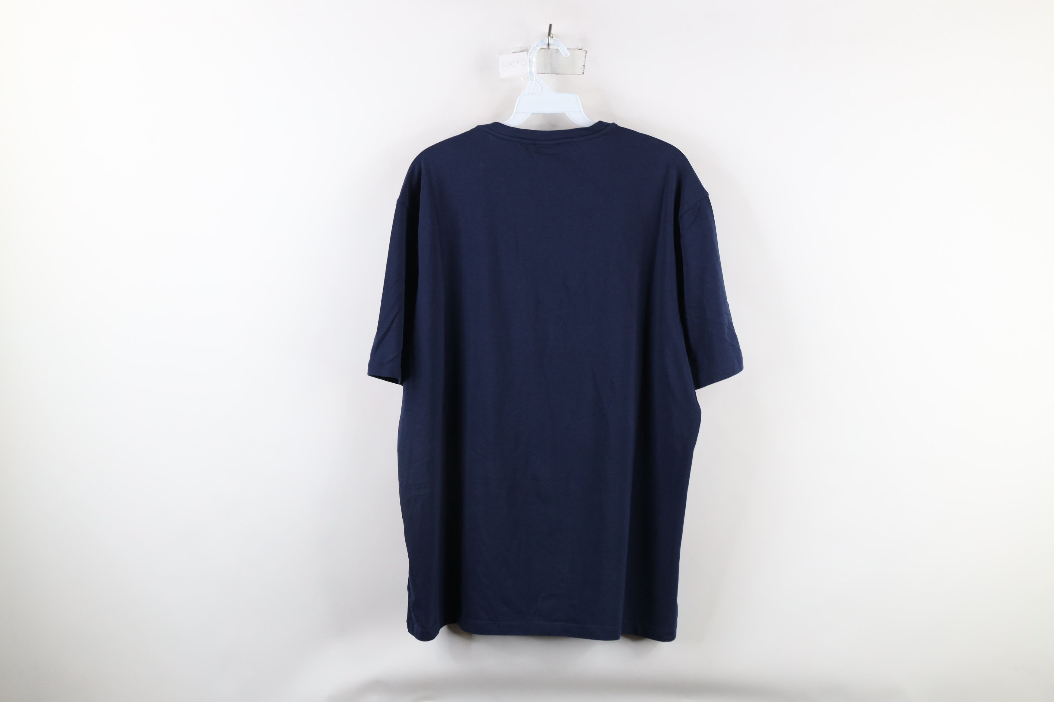 Hugo Boss × Vintage Hugo Boss Spell Out Stretch Short Sleeve T-Shirt Navy Blue Size US XL / EU 56 / 4 - 9 Thumbnail