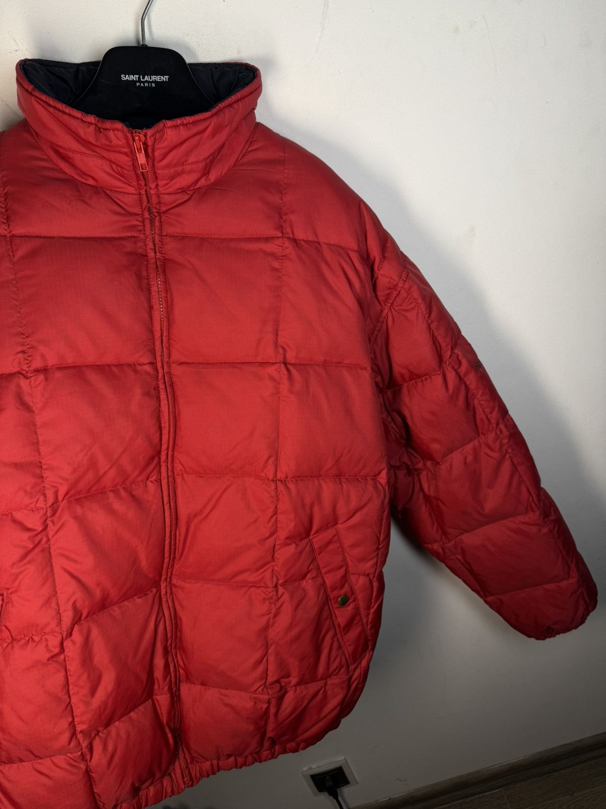 Yves Saint Laurent Winter YSL Down Jacket Puffer Red Bomber Heavy Coat Size US XL / EU 56 / 4 - 9 Thumbnail