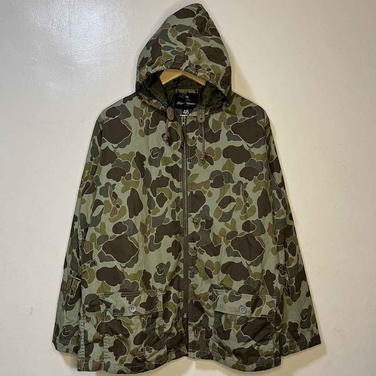 Rare Vintage Nigel Cabourn Zip Up Duck Camo Parka Jacket