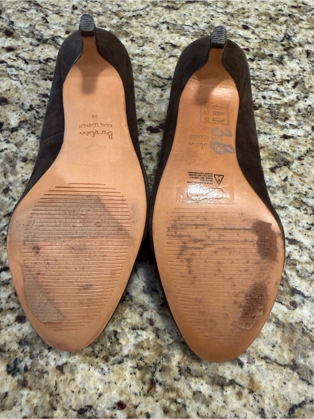 Boden Boden brown suede leather scallop trim heels rockabilly 39 Size US 7.5 / IT 37.5 - 6 Thumbnail