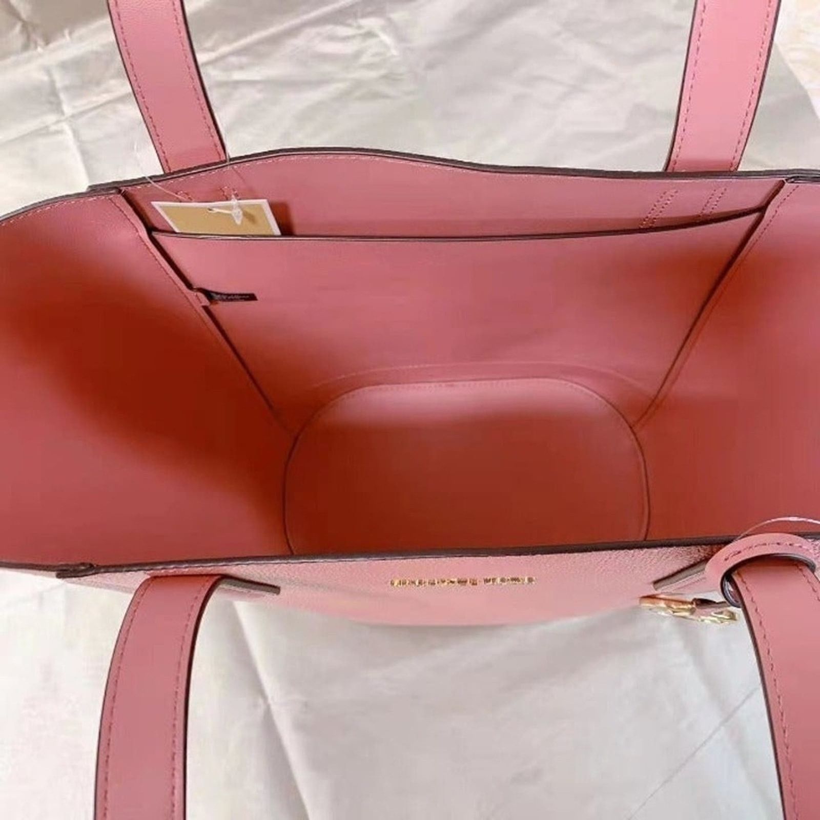 Michael Kors Michael Kors 35F1GPAT3S Portia Large Bucket Bag Sunset Rose Size ONE SIZE - 4 Thumbnail