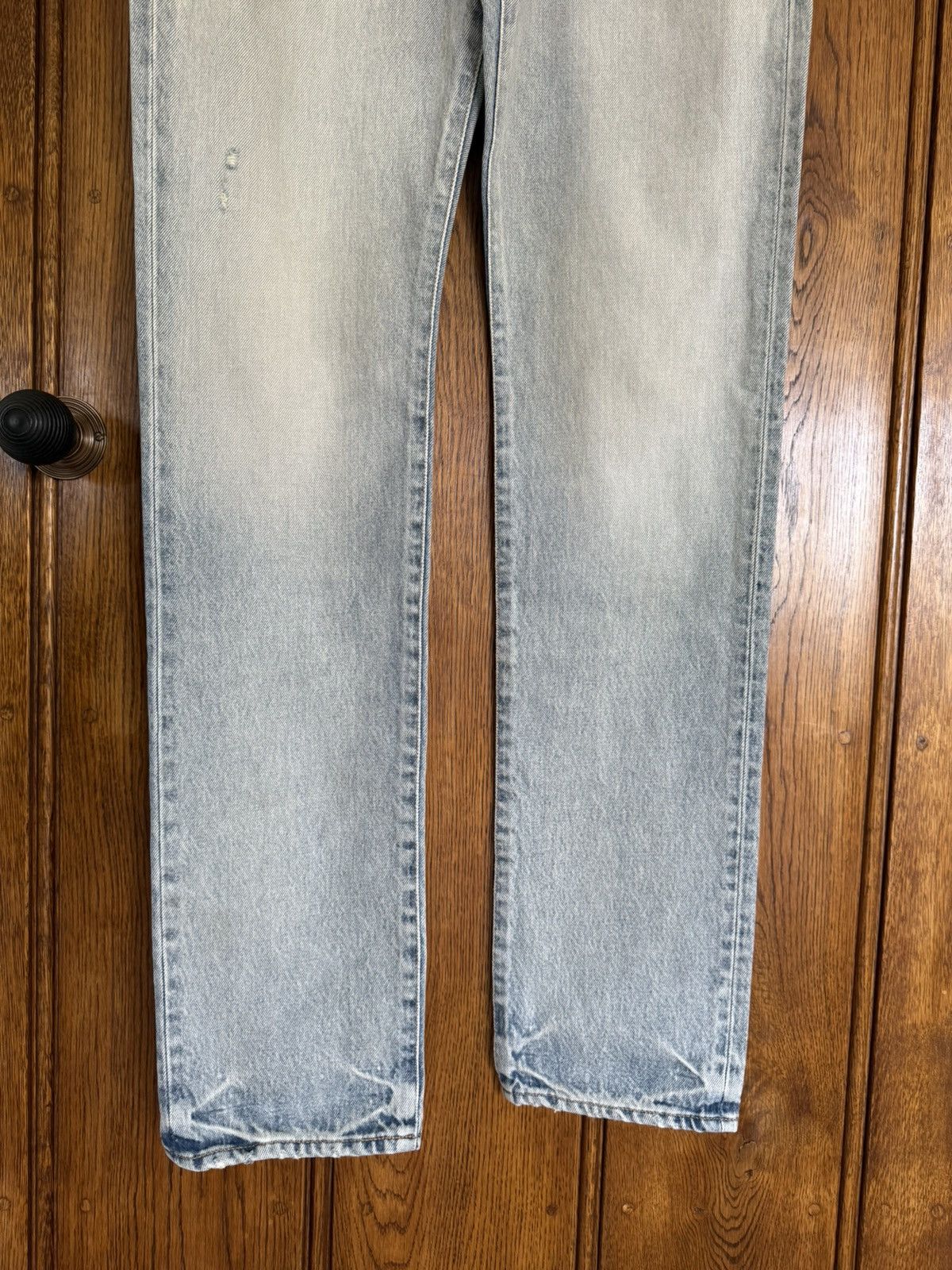 Saint Laurent Paris SS23 Saint Laurent distressed slim jeans Santa Monica 31 Size US 31 - 13 Thumbnail