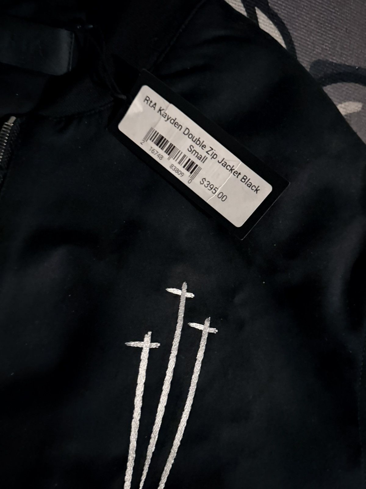Rta RtA Kayden Double-Zip Jacket Black small Size US S / EU 44-46 / 1 - 2 Thumbnail