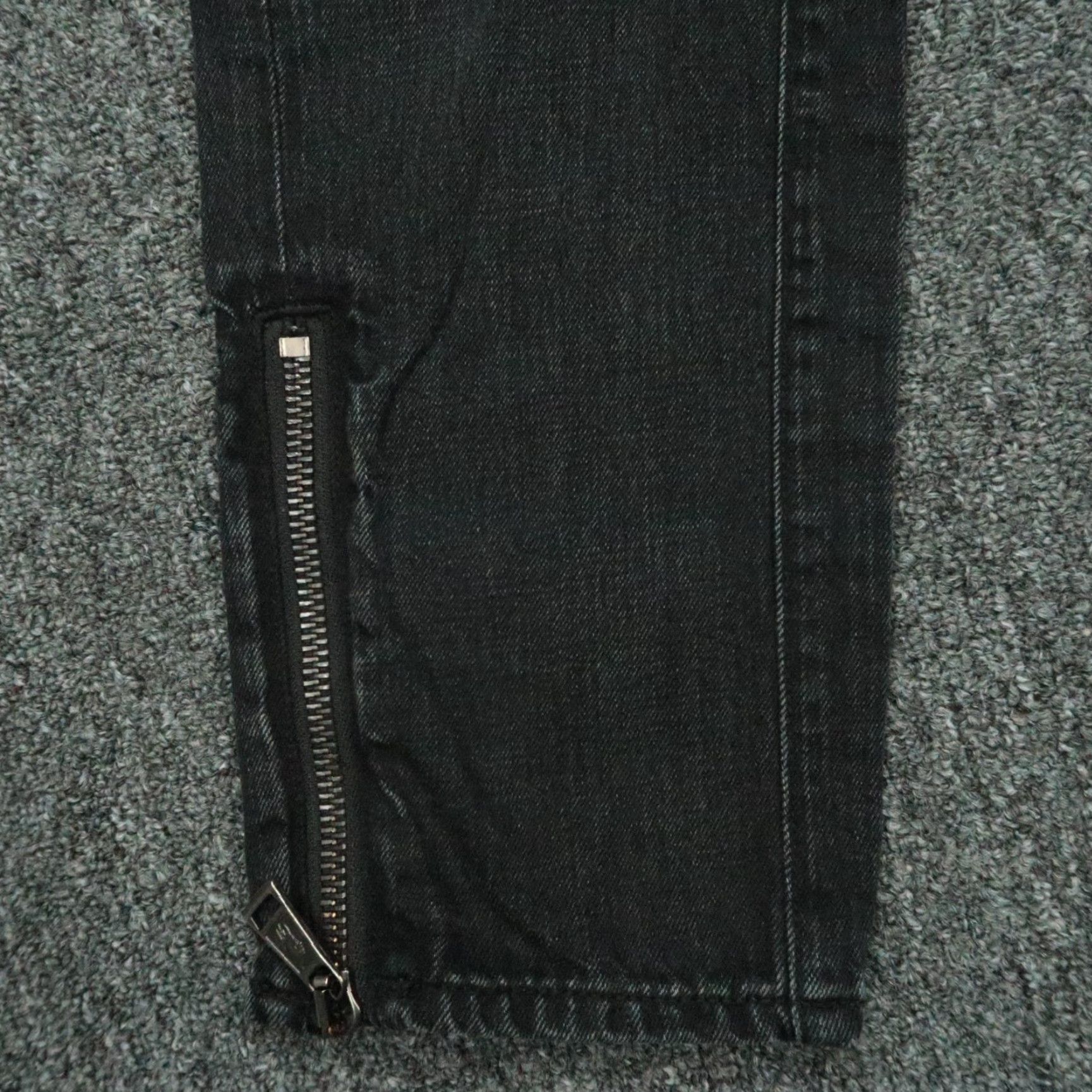 Polo Ralph Lauren Polo Ralph Lauren Women's Jeans 28 Black Moto Biker Ankle Zip 5-Pocket Size 28" / US 6 / IT 42 - 5 Thumbnail