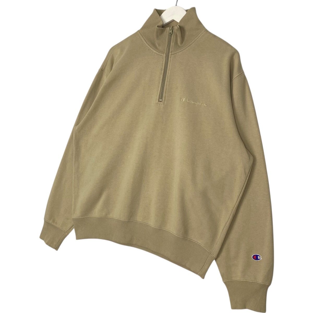 Vintage Vintage Champion Half Zipper Sweatshirt Brown Small Logo Size US L / EU 52-54 / 3 - 2 Thumbnail