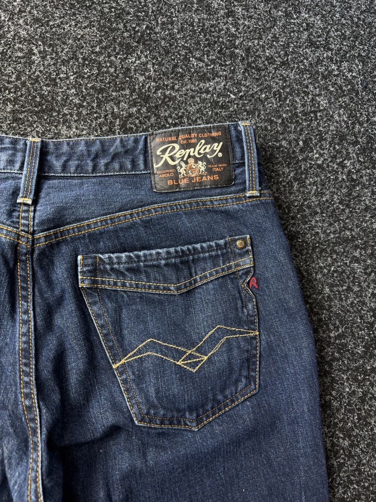 Replay Luxury 00s Replay Blue Denim pants Jeans Vintage Italy Size US 34 / EU 50 - 13 Thumbnail