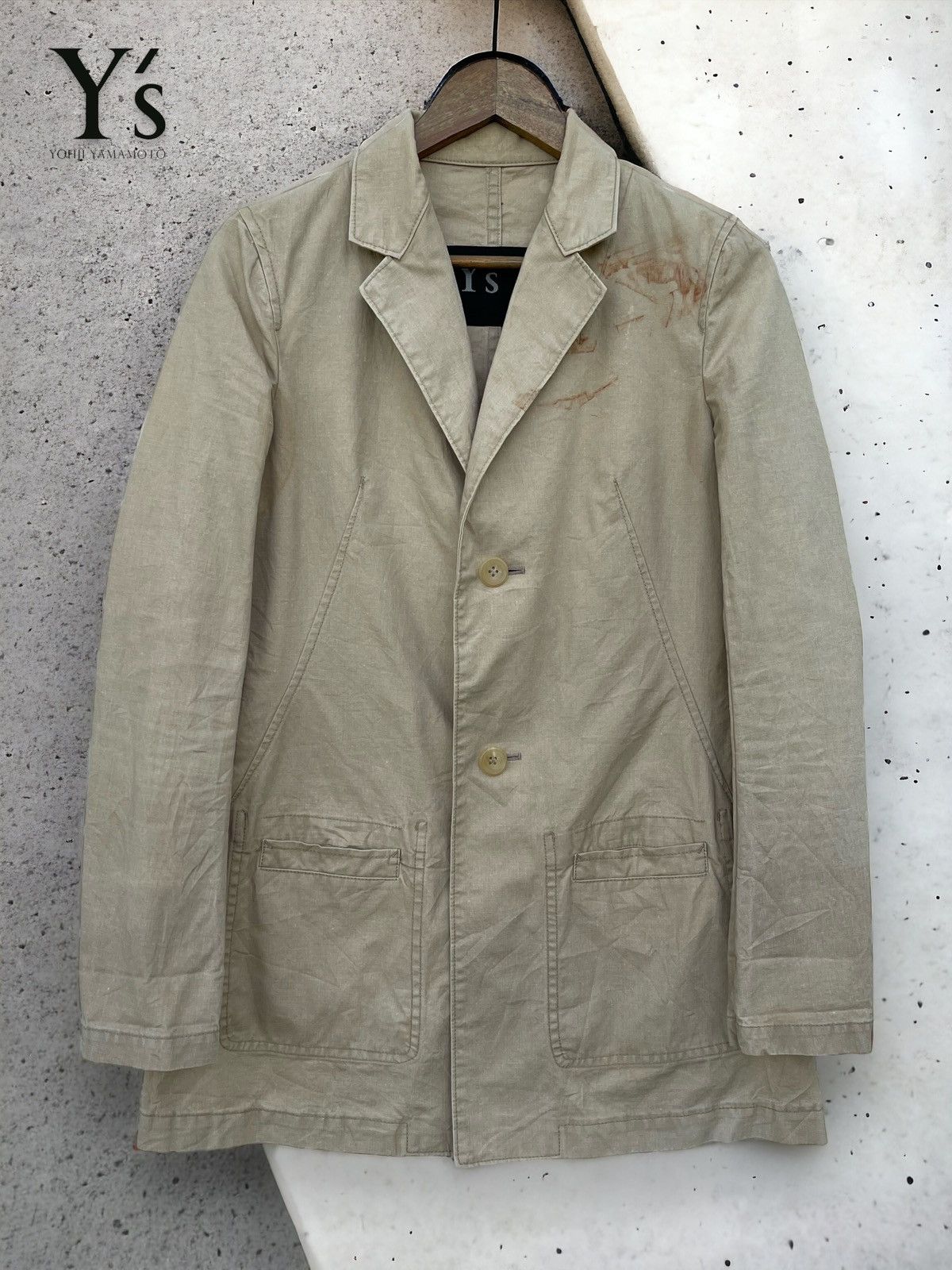 Yohji Yamamoto 🔥Vintage Yohji Yamamoto Y's Cotton Button Jacket Size US S / EU 44-46 / 1 - 4 Thumbnail