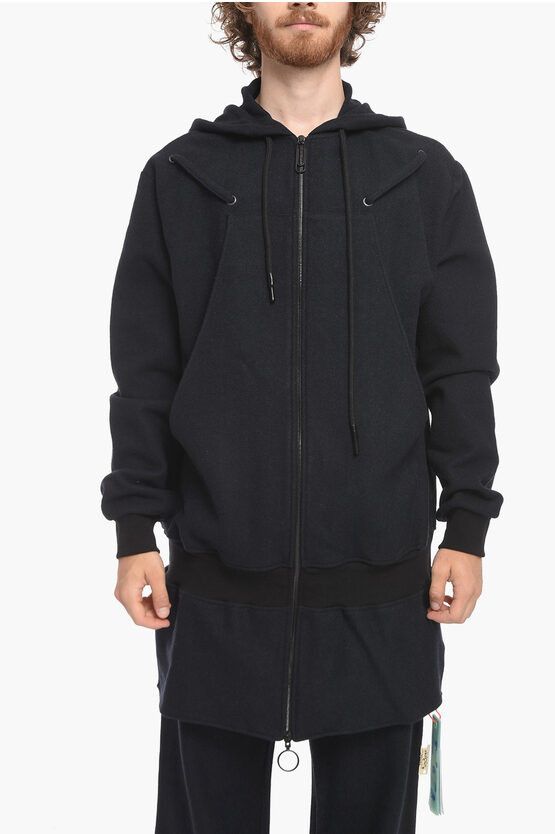 Off-White o1y0325 Hoodie in Midnight Blue Size US S / EU 44-46 / 1 - 1 Thumbnail