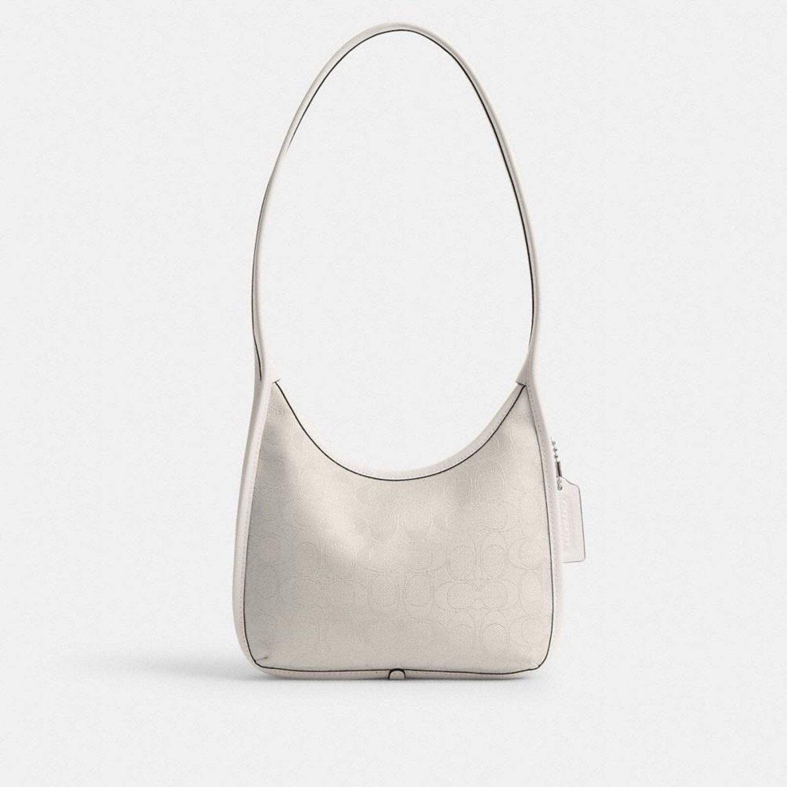 Coach NWT Coach Curve Zip Bag Signature Jacquard CBH25 Cloud Chalk Size ONE SIZE - 8 Thumbnail