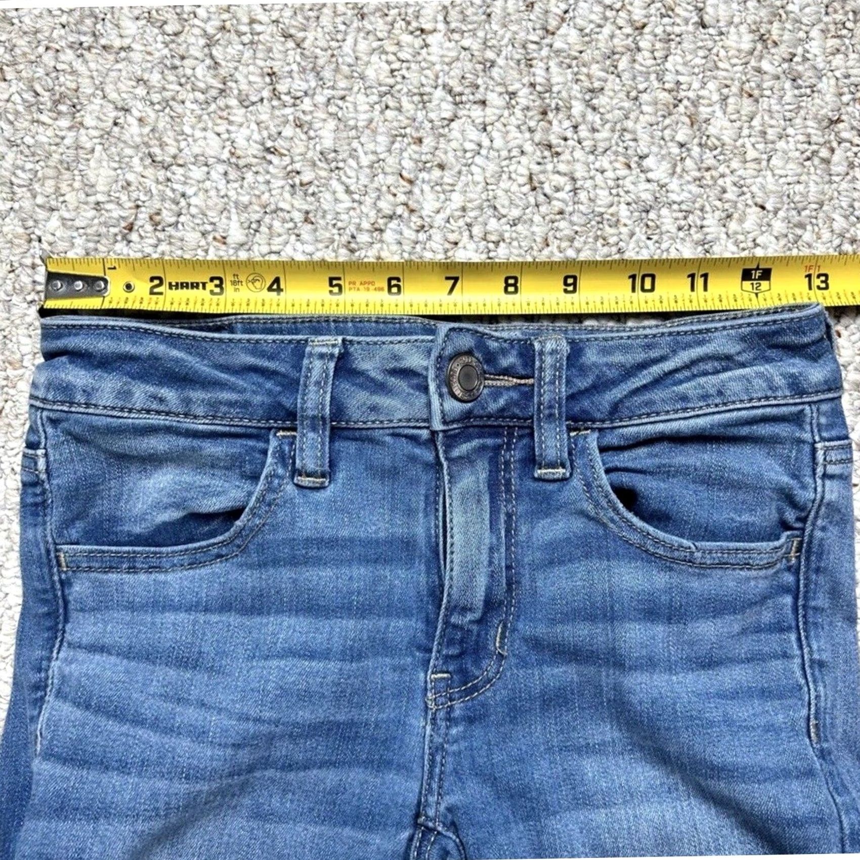 American Eagle Outfitters American Eagle Jeans Womens Size 2 Regular Next Level Stretch Skinny Blue Denim Size 26" / US 2 / IT 38 - 6 Thumbnail