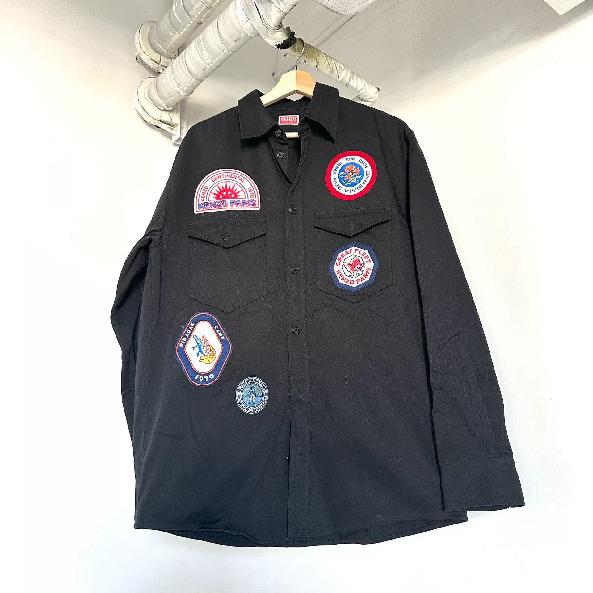 Kenzo KENZO Logo Patch Long-Sleeve Jacket Size US M / EU 48-50 / 2 - 1 Thumbnail