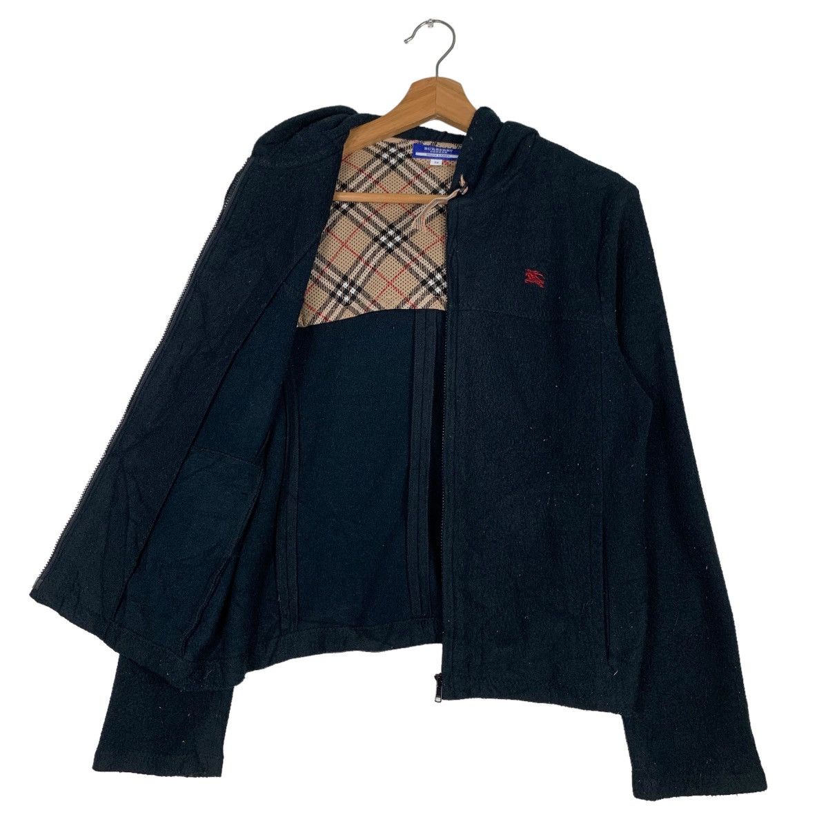Burberry BURBERRY Nova Check Fleece Zipper Hoodies #0038-C3 Size M / US 6-8 / IT 42-44 - 1 Thumbnail